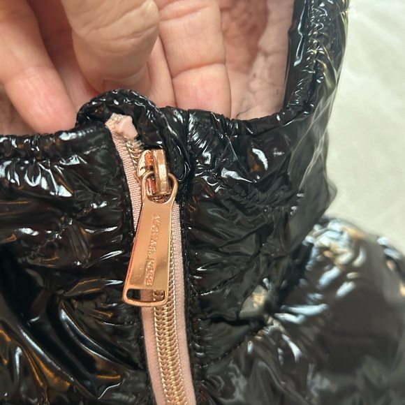 Michae Kors black and pink puffer coat size 5/6 - Picture 3 of 7